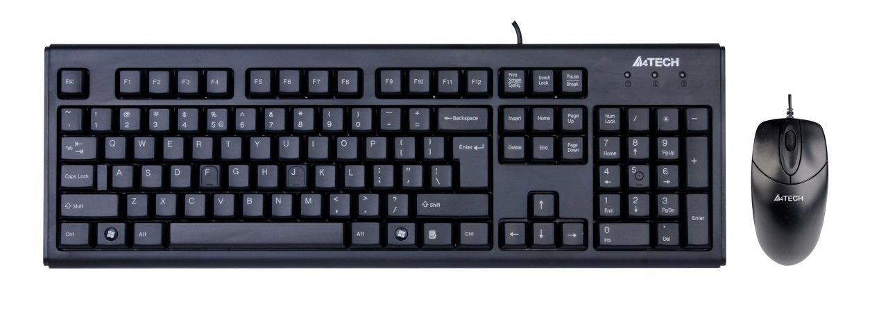 A4 TECH KR8372 Q PS/2 SİYAH SET
