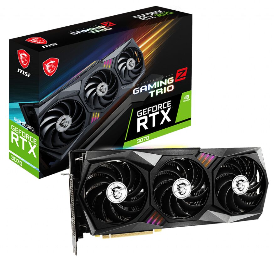 MSI GEFORCE RTX 3070 GAMING Z TRIO 8G LHR 8GB GDDR6 HDMI 3XDP 256BİT