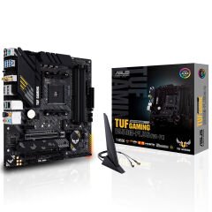 ASUS TUF GAMING B550M-PLUS (WI-FI) AMD B550 AM4 DDR4 4400 DP HDMI Çift M2 USB3.2 AX WiFi + BT ARGB 2.5Gbit LAN mATX PCIe 4.0 ECC RAM Desteği