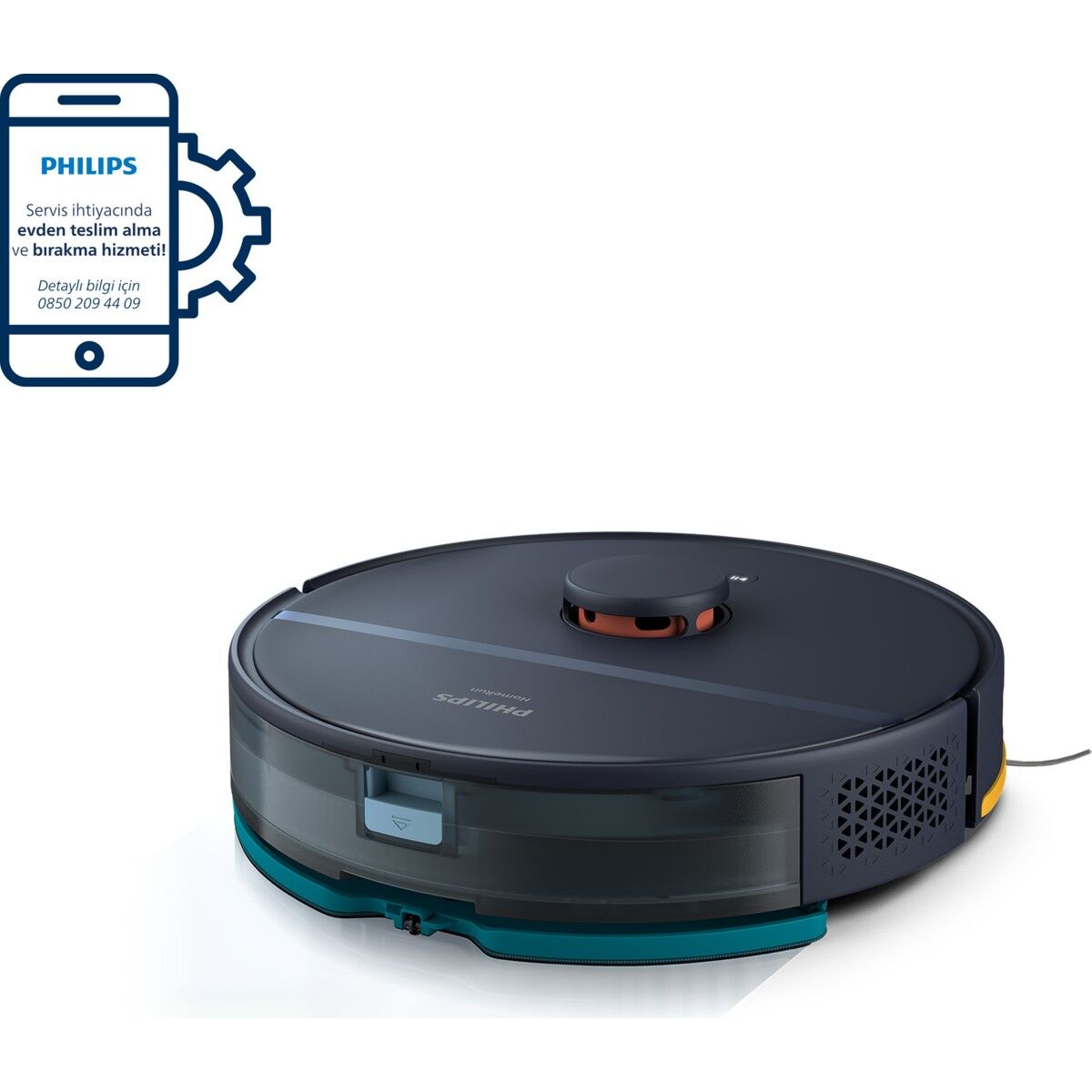 Philips HomeRun XU2000/10 2000 Serisi Aqua Akıllı Robot Süpürge Siyah