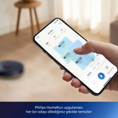 Philips HomeRun XU2000/10 2000 Serisi Aqua Akıllı Robot Süpürge Siyah
