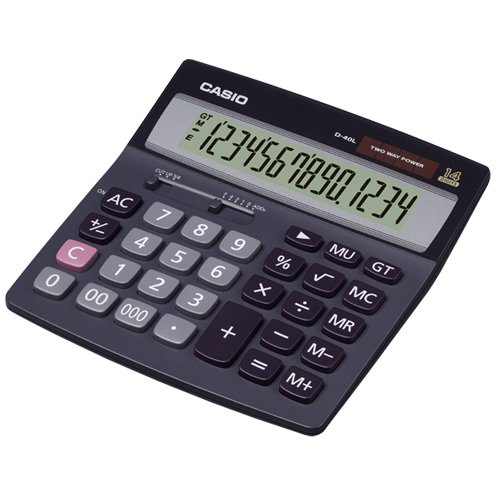 CASIO D-40L 14 HANE MASAÜSTÜ HESAP MAKİNESİ