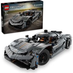 LEGO Technic Koenigsegg Jesko Absolut Gri Hiper Araba 42173 - Çocuklar için Oyuncak Yapım Seti, Doğum Günü Hediyesi Fikri (801 Parça)