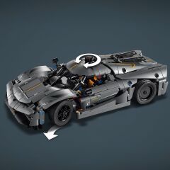 LEGO Technic Koenigsegg Jesko Absolut Gri Hiper Araba 42173 - Çocuklar için Oyuncak Yapım Seti, Doğum Günü Hediyesi Fikri (801 Parça)