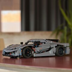 LEGO Technic Koenigsegg Jesko Absolut Gri Hiper Araba 42173 - Çocuklar için Oyuncak Yapım Seti, Doğum Günü Hediyesi Fikri (801 Parça)