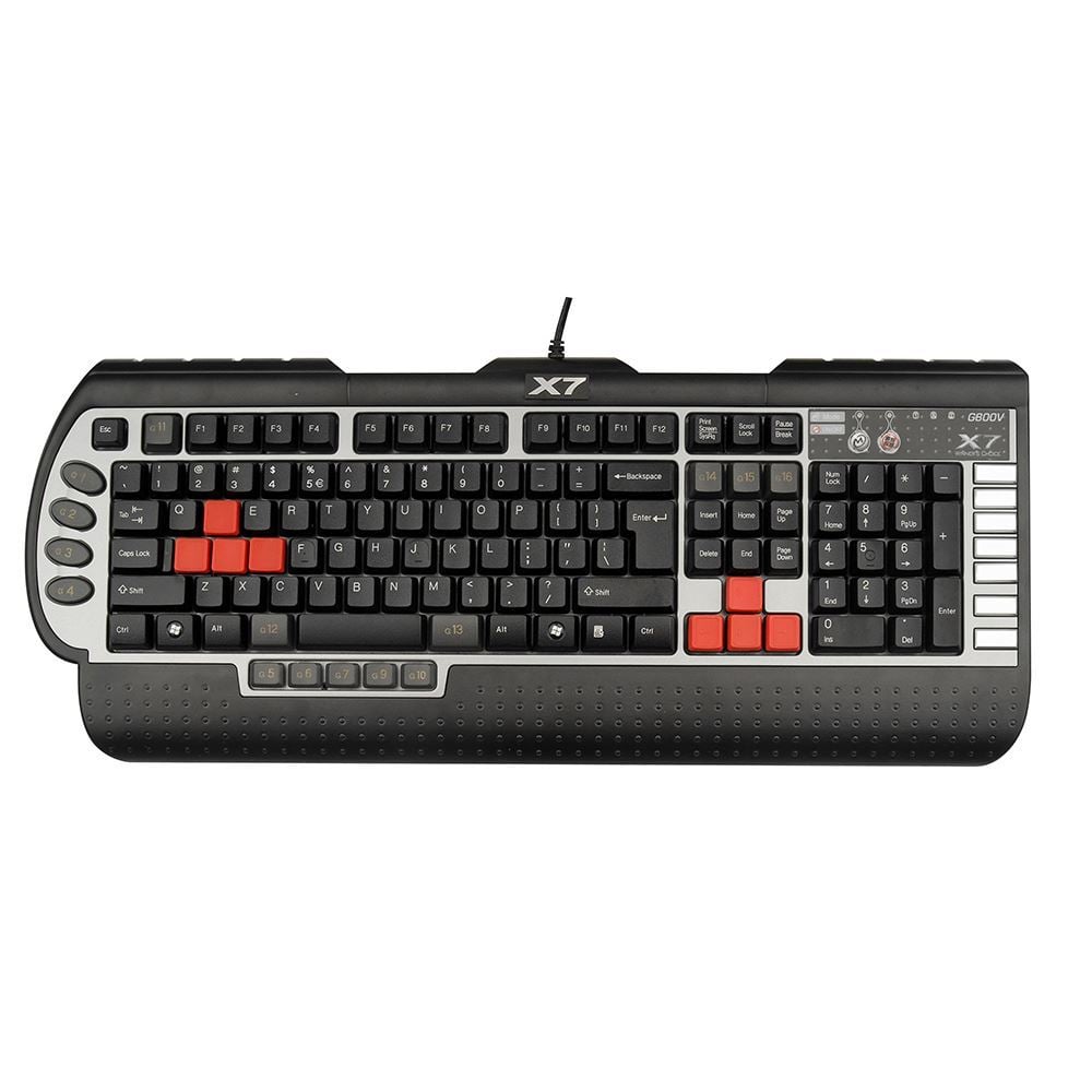 A4 TECH X7-G800V Q USB SİYAH MULTİMEDYA GAMER KLAVYE