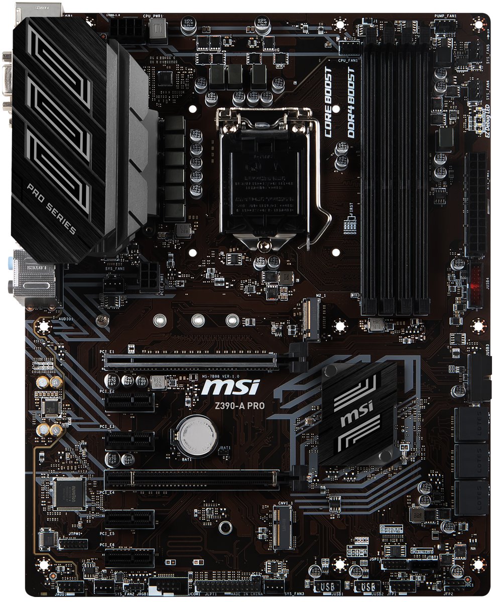 MSI Z390-A PRO SOKET 1151 DDR4 4400(OC) VGA DP M.2 USB3.1 ATX