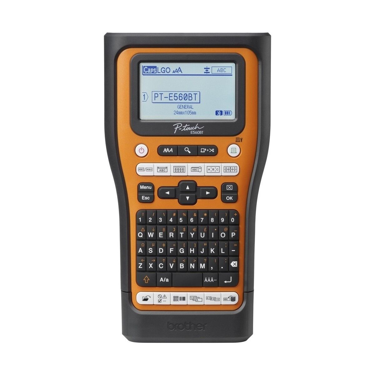 BROTHER P-TOUCH PT-E560BTVP 6 - 24MM BASKI TZE SERİSİ ETİKET YAZICI EL TİPİ BLUETOOTH USB BAĞLANTI (PİL DAHİL)