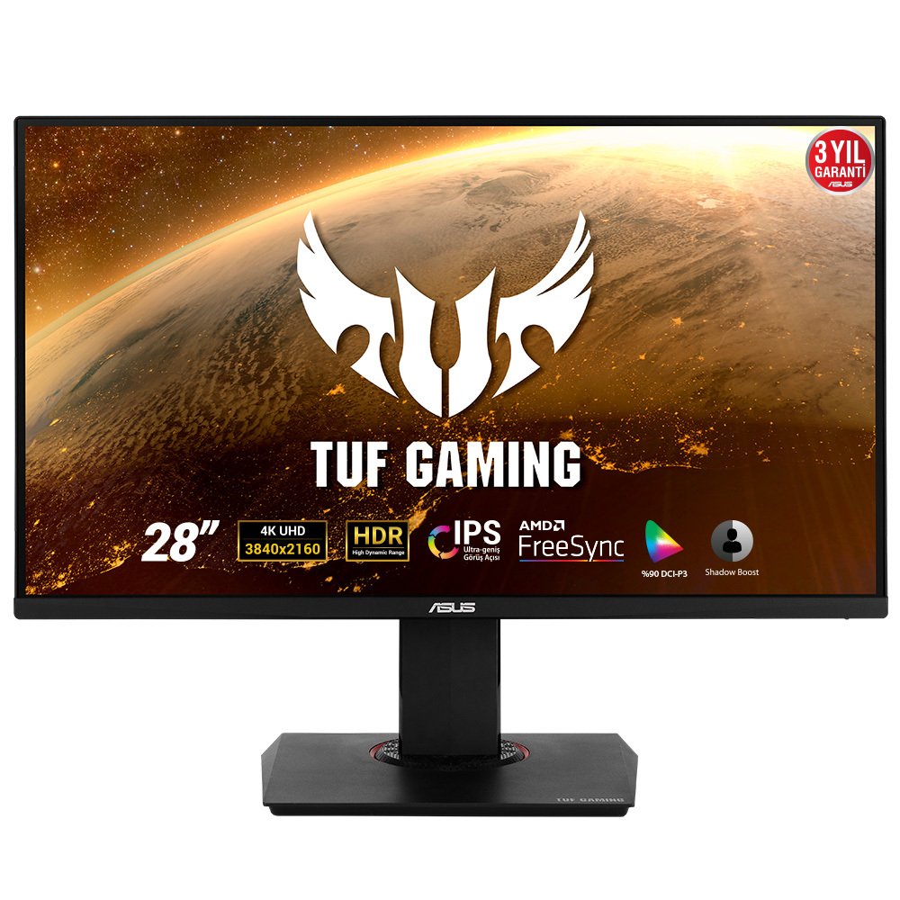 ASUS TUF GAMING 28 VG289Q IPS 4K FREESYNC 3840x2160 5MS 3YIL HDMIx2 DP MM VESA EYECARE PIVOT HDR10