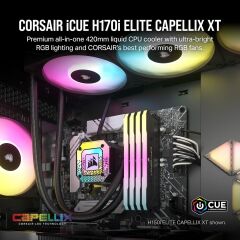 Corsaır Icue H170I Elıte Capellıx Xt 420MM CW-9060071-WW Rgb Sıvı Siyah Işlemci Soğutucusu