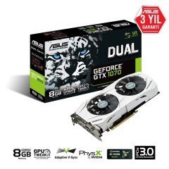 ASUS DUAL GEFORCE GTX 1070 8GB GDDR5 256BIT DVI 2HDMI 2DP EKRAN KARTI