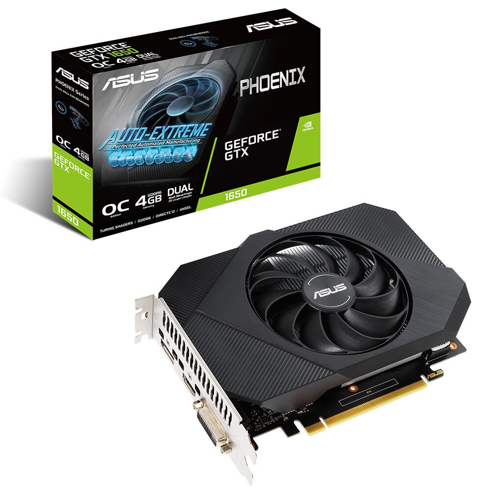 Asus GTX 1650 Phoenix OC Edition PH-GTX1650-O4GD6-P 128 Bit GDDR6 4 GB Ekran Kartı