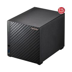 Asustor AS1104T Realtek RTD1296 4 Disk Yuvası NAS(4X18TB Desteği) 1GB DDR4 2.5 GBE x 1 USB 3.2 x 2 Depolama Ünitesi