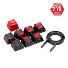 ASUS ROG GAMING KEYCAP SET FPS/MOBA TUŞLARI ROG METAL TUŞ BAŞLIĞI CHERRY MX MEKANİK KLAVYE UYUMU VE TUŞ BAŞLIĞI ÇIKARMA ARACI 