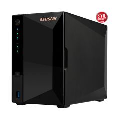 Asustor As3302t V2 Realtek Qc 2 Gb Ram- 2-Diskli Nas Server (Disksiz)