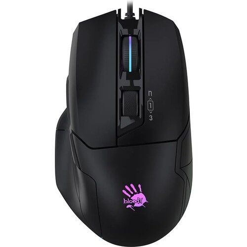Bloody W70 Max 10.000 CPI 8 Tuş RGB 4M Bellek Ultra Core 3&4 Aktif Özel Yapım Optik Kablolu Siyah Oyuncu Mouse