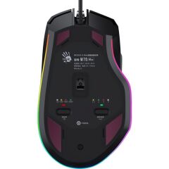 Bloody W70 Max 10.000 CPI 8 Tuş RGB 4M Bellek Ultra Core 3&4 Aktif Özel Yapım Optik Kablolu Siyah Oyuncu Mouse