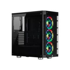 CORSAIR CC-9011188-WW ICUE 465X RGB TEMPERLI CAM YAN PANEL MID TOWER BILGISAYAR KASASI SIYAH