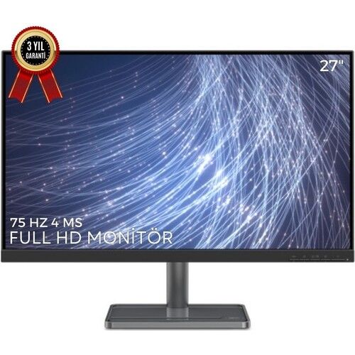 Lenovo L27I-30 27'' 75Hz 4ms (Hdmı+Vga) Full Hd Monitör 66BFKAC2TK