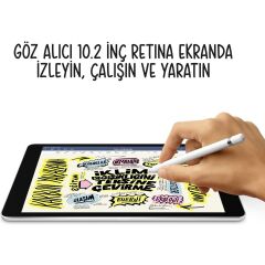 Apple iPad 9.Nesil 256GB 10.2'' WiFi Tablet - MK2N3TU/A Uzay Grisi