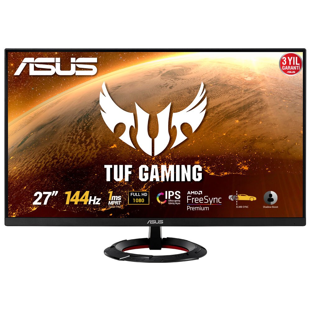 Asus VG279Q1R 27'' 1ms 144 Hz Full HD FreeSync IPS Oyuncu Monitörü