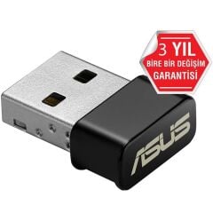 Asus USB-AC53 Nano AC1200 Çift Bant 802.11ac Usb Kablosuz Ağ Ada(KUTU HAFİF DEFORMEDİR)