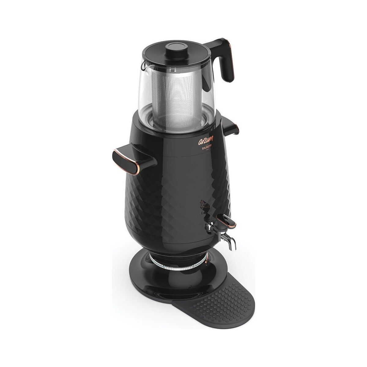 Arzum AR3083 Ehlikeyf 2200 W Cam Demlikli Semaver