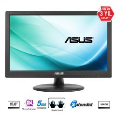 15.6 ASUS VT168N LED 1366x768 10ms 3YIL DVI,VGA VESA, 10 Parmak Dokunmatik, EyeCare