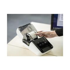 BROTHER P-TOUCH QL-810W BİLGİSAYAR BAĞLANTILI Wireless + 62MM X 30.48M BEYAZ ÜZERİ SİYAH ETİKET ORJINAL HEDİYELİ