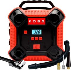 KOBB KB250 12VOLT 160 Psi Dijital Basınç Göstergeli Lastik & Yatak Şişirme Pompası, Kırmızı/