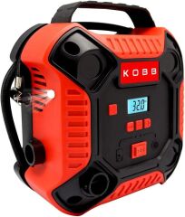 KOBB KB250 12VOLT 160 Psi Dijital Basınç Göstergeli Lastik & Yatak Şişirme Pompası, Kırmızı/