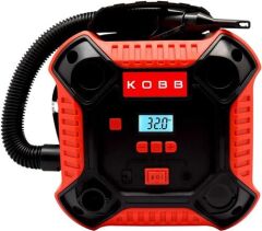 KOBB KB250 12VOLT 160 Psi Dijital Basınç Göstergeli Lastik & Yatak Şişirme Pompası, Kırmızı/