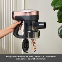 Karaca Vantuz Power Up 15 W Dikey Süpürge Rosegold