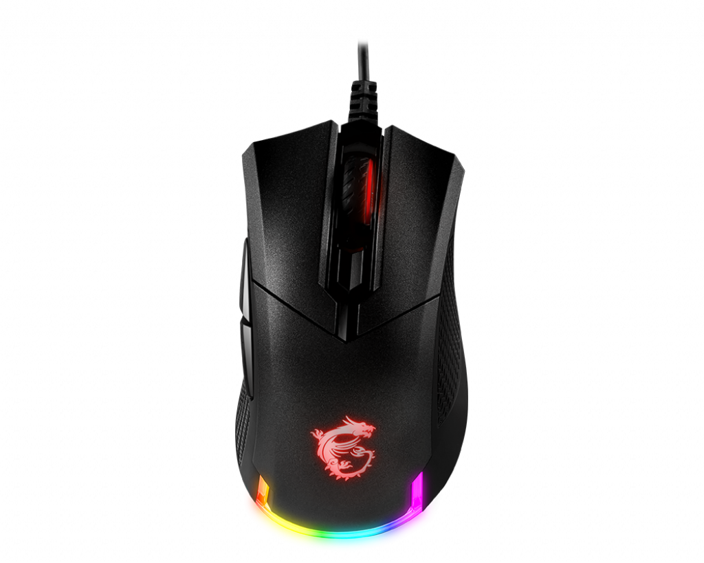 MSI GG CLUTCH GM50 GAMING MOUSE 7.200 DPI PIXART PMW-3330 OPTIK SENSOR OMRON SWITCH 3.000 HZ 16.8M RGB 6 TUS ALTIN KAPLAMA USB BAGLANTILI OYUNCU FARESI