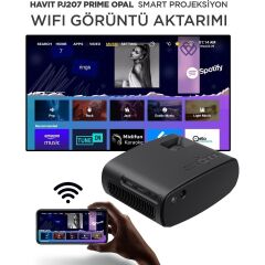 Havit PJ207 Prime Opal Taşınabilir Hd Projeksiyon Cihazı 1080P Desteği, Wi-Fi, Bluetooth, Ekran Yansıtma