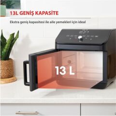 Instant 13 Litre 9 Programlı Ufak Boyutlu, Yapışmaz ve Yıkanabilir Aksesuarlı Air Fryer Fırın