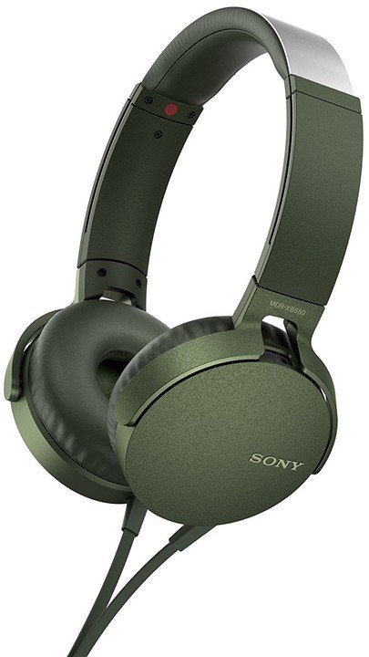 SONY MDR-XB550APG.CE7 KULAKÜSTÜ KULAKLIK YEŞİL