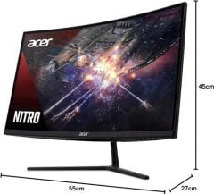 Acer Nitro EI322QURP 31.5'' QHD ZeroFrame Curved 1500R 165Hz 1 MS 2560 X 1440 HDR 400 VA LED 2xHDMI 2xDP Gaming Monitör