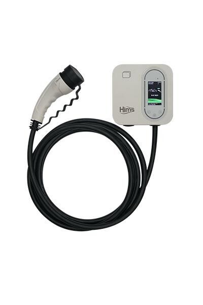 Hims HCDKB-22 22kW Tip 2 Soketli 5m Kablolu Beyaz Smart Elektrikli Araç Şarj İstasyonu