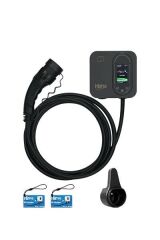 Hims HCDKS-22 22kW Tip 2 Soketli 5m Kablolu Siyah Smart Elektrikli Araç Şarj İstasyonu
