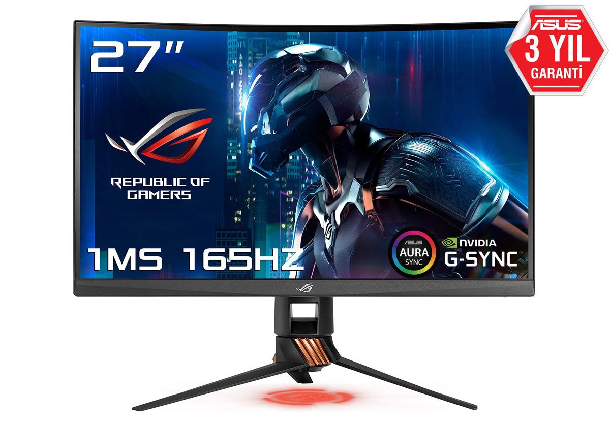 ASUS ROG Swift PG27VQ 27'' 165Hz 1ms WQHD G-sync Curved Gaming Monitör