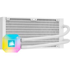 CORSAIR CW-9060050-WW ICUE H100I ELITE CAPELLIX 240 MM RGB FANLI SIVI ISLEMCI SOGUTUCUSU BEYAZ (INTEL 1200 1150 1151 1155 1156 1366 2011 2066 / AM