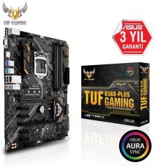 ASUS TUF B360-PLUS GAMING INTEL B360 LGA1151 DDR4 2666 HDMI VGA M2 USB3.1 AURA RGB ATX