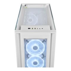 CORSAIR CC-9011233-WW iCUE 5000X RGB QL EDITION 4x120mm FAN DAHILI RGB KONTROLCU FULL TOWER SMART GAMING KASA BEYAZ