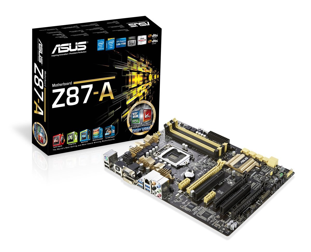 ASUS Z87-A Z87 DDR3 ATX VGA DVI HDMI MDP GLAN SATA3 USB3 ANAKART