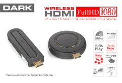 DARK 5GHz KABLOSUZ HDMI 1:1 1080P GÖRÜNTÜ AKTARIM KİTİ