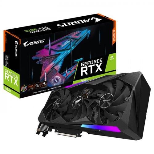 Gigabyte AORUS RTX 3070 MASTER 8G LHR GV-N3070AORUS M-8GD 2.0 256 Bit GDDR6 8 GB Ekran Kartı