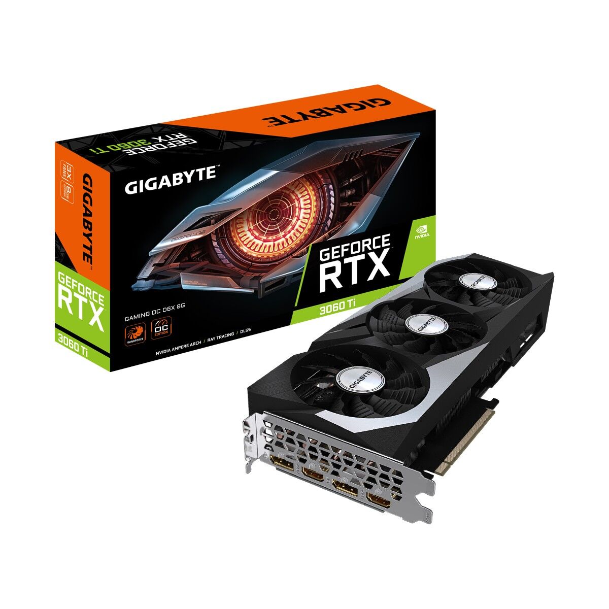 Gıgabyte RTX3060TI Gamıng Oc Nvidia 8GB GDDR6X 256Bit Ekran Kartı GV-N306TXGAMING OC-8GD
