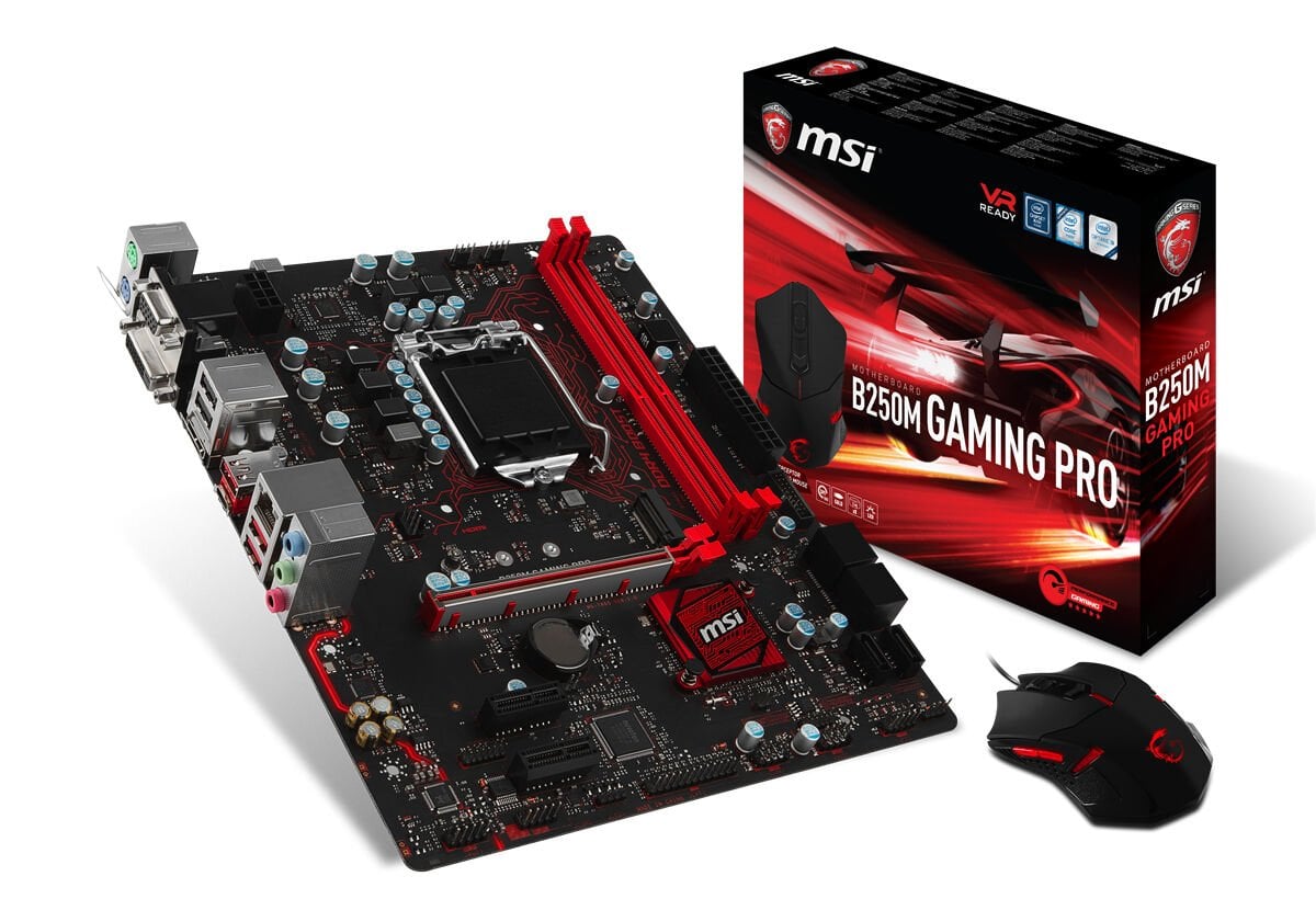 MSI B250M GAMING PRO SOKET 1151 DDR4 2400 VGA DVI HDMI M.2 USB3.1 MATX