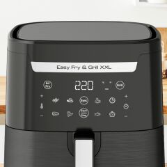 TEFAL EY8018 Easy Fry & Grill & XXL Yağsız Fritöz Airfryer, 6,5 Litre Kapasite, Hava ile Kızartma & Izgara, Siyah – 7211004776